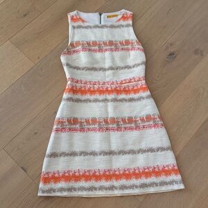 Alice + Olivia Everleigh Striped Tweed Dress Size 6